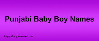 punjabi baby boy nameeanings