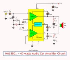 12v car audio lifier circuit 50w