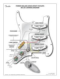 If you could fix me up with a wiring diagram for this, i'd very much appreciate it. Fender Deluxe Drive Strat Pickups Set Of 3 Wiring Diagram Manualzz