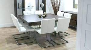 Square Glass Dining Table For 8