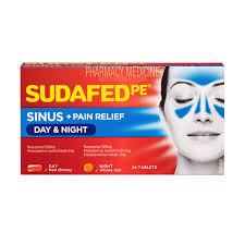 sudafed pe sinus pain relief day
