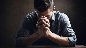 man praying background image