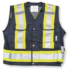 100 cotton navy blue supervisor safety vest csa standard vests. Big K K700 Navy Blue Supervisor Safety Vest Macmor Industries