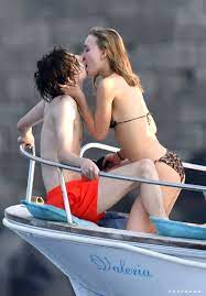 Timothée Chalamet and Lily-Rose Depp Kiss on Boat Pictures | POPSUGAR  Celebrity