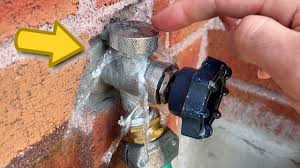 how to fix outside faucet leaking water