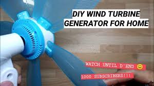 diy wind turbine generator for home