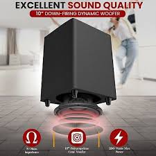 pyle 10 active down firing subwoofer
