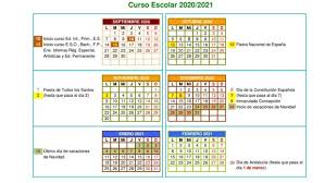 Natalicio de benito juárez (es el 21 de marzo, pero se recorre). Vuelta Al Colegio Conoce El Calendario Escolar De Cadiz Para El Curso 2020 2021