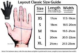Sizing Chart For Layout Classic And Layout Lite Layout