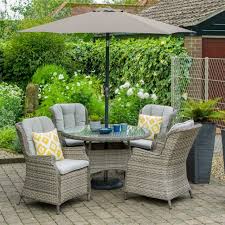 Lg Outdoor Lyon 4 Seat Dining Set With