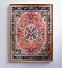 elaborate hand painted persian carpets