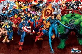 Poster Marvel Heroes Wall