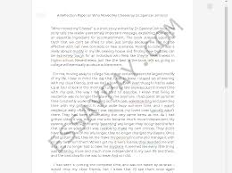 The reflection paper is one of my favorite types of papers. A Reflection Paper On Who Moved My Cheese By Dr Spencer Johnson Essay Example 567 Words Essaypay