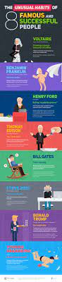 The Unusual Habits of 8 Famous and Successful People (Infographic) |  Entrepreneur