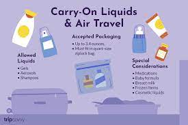 liquids allowed in carry on luge