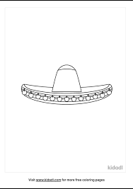 Students can color a picture of a sombrero. Sombrero Coloring Pages Free World Geography Flags Coloring Pages Kidadl