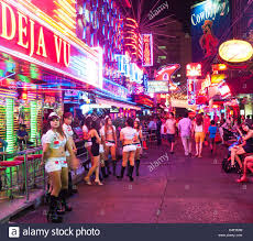 Soi Cowboy Red Light District In Bangkok Thailand Stock