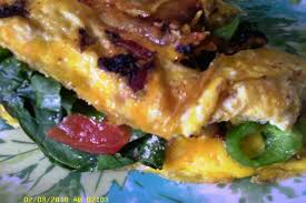 indian spinach cheese omelet recipe