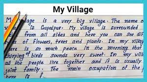 write essay on my village simple