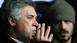 Image result for Carlo Ancelotti with cigarette