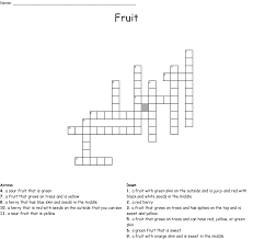 The crosswordleak.com system found 25 answers for edible leaf stalks crossword clue. Fruit Crossword Wordmint