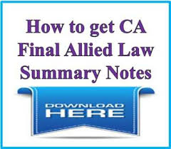 Allied Law Summary Notes Amendments For Nov 2017 Exam Cakart