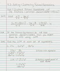 Rational Functions Worksheet Answers