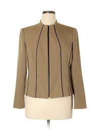 Details About Kasper Women Brown Jacket 16 Petite