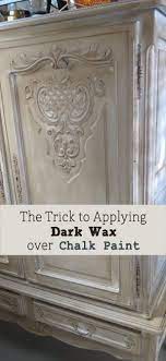 Dark Wax Over Chalk Paint On Furniture