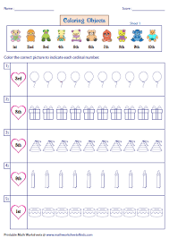 Ordinal Numbers Worksheets And Charts