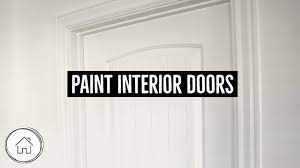 how to paint an interior door white