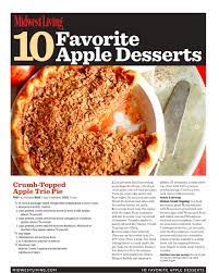 free printable apple desserts cookbook