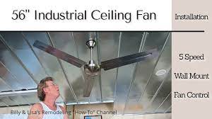 industrial ceiling fan installation
