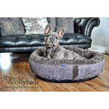 Small or large, your dog deserves a bed as comfy as yours. Slate Grey Fleece Round Luxury Dog Bed Medium And Large Wolfybeds