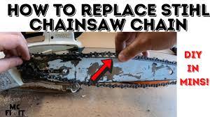 How to Replace a Stihl Chainsaw Chain | MSA 161T (Complete Guide) - YouTube