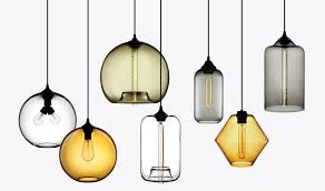 Niche Modern Blown Glass Lamps Handmade In Beacon New York