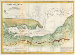 Details About 1861 U S Coast Survey Map Of Barnstable Harbor Cape Cod Massachusetts