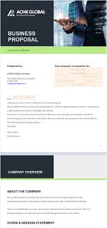 Free Business Proposal Template Sign