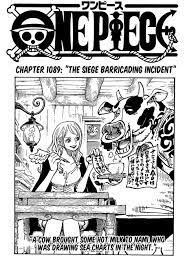 ONE PIECE Chapter 1089: "The Siege Barricading Incident" :  r/OnePieceSpoilers