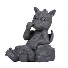 nose picker dragon garden statue 9