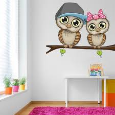 Baby Owls Birds Wall Sticker