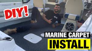 install marine carpet in your boat