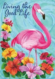 Living Good Life Pink Flamingo Garden