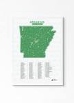 Shop Arkansas Golf Course Maps | Perfect Gift - Golf Course Prints
