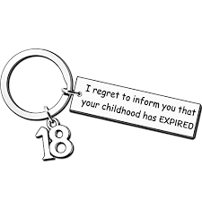 funny 18th birthday keyring gifts for