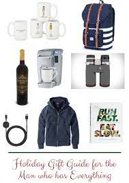 holiday gift guide for the man who has