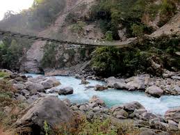 File:Suspension bridge, Annapurna, Nepal, River crossing.jpg - Wikimedia  Commons