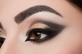 woman eye with beautiful arabic makeup