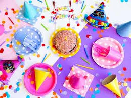 birthday decoration items colourful