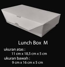 Spesifikasi untuk dus di atas adalah: Jual Paper Box Lunch Uk M Box Nasi Kertas Paper Take Away 100 Pc Murah Di Lapak Lisala Store Bukalapak